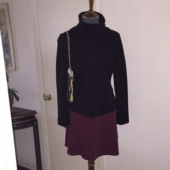 BLK ANNTAYLOR LOFT MOTO JACKET SZ12 - Picture 4 of 8